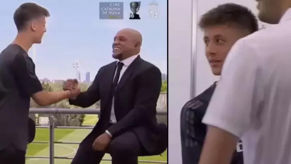 Roberto Carlos, canlı yayında Arda Güler'i şaşırttı!