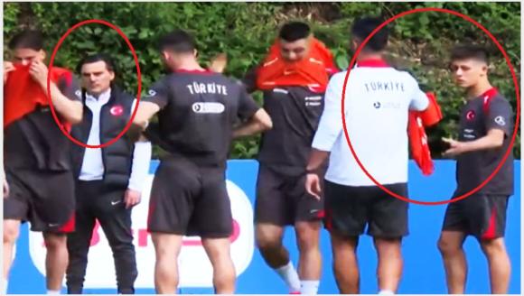 Sosyal medya bu görüntüleri konuşuyor! Montella, Arda Güler'in elinden yeleği aldı ve kenara yolladı...