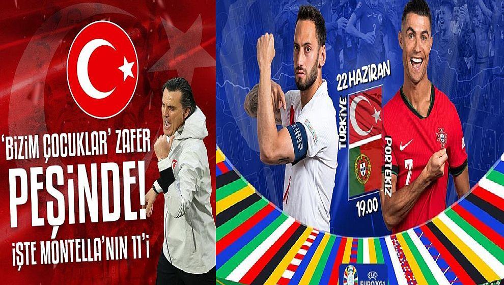 A Milli Futbol Takım Portekiz karşısına liderlik için çıkıyor... İşte Montella'nın ilk 11'i..!