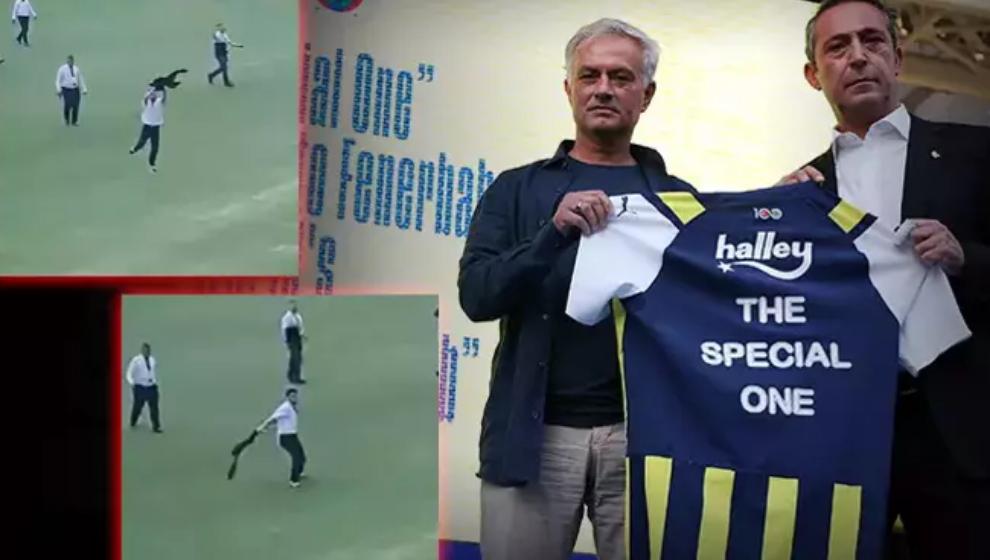 Fenerbahçe'de Jose Mourinho'nun imza töreninde 'Siu' damgası! Taraftarlar coştu