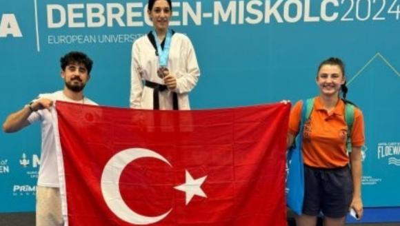 Ondokuz Mayıs Üniversitesi Tekvando Takımı, Avrupa Üniversite Oyunları'nda 2 madalya kazandı