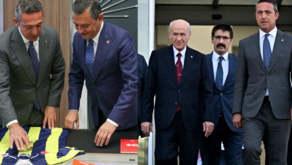 Ankara'da sürpriz görüşmeler! Fenerbahçe Başkanı Ali Koç'tan, Özgür Özel ve Devlet Bahçeli'ye ziyaret!