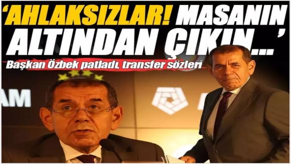 Galatasaray Başkanı Dursun Özbek adeta çıldırdı: 'Ahlaksızlar! Masanın altından çıkın...'