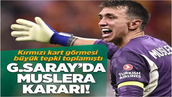 Kırmızı kart görmesi tepki çekmişti... Galatasaray'da Fernando Muslera kararı!