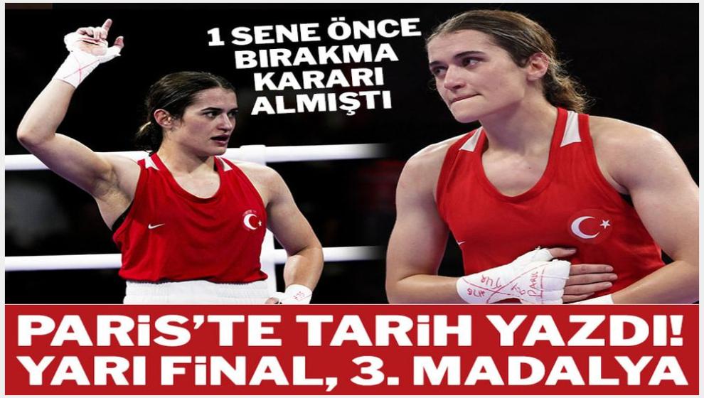 Paris 2024'te Esra Yıldız Kahraman yarı finalde! Madalya garanti...