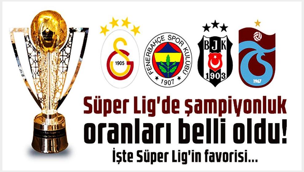 Süper Lig'de şampiyonluk oranları güncellendi! İşte favori takım...