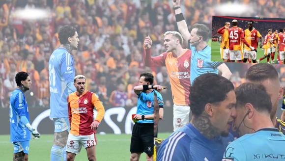 Olaylı derbi Galatasaray'ın! Ederson ile hakem Yasin Kol kafa kafaya geldi